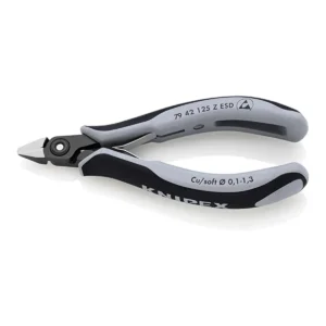 Прецизійні кусачки бокові для електроніки KNIPEX 79 42 125 Z ESD