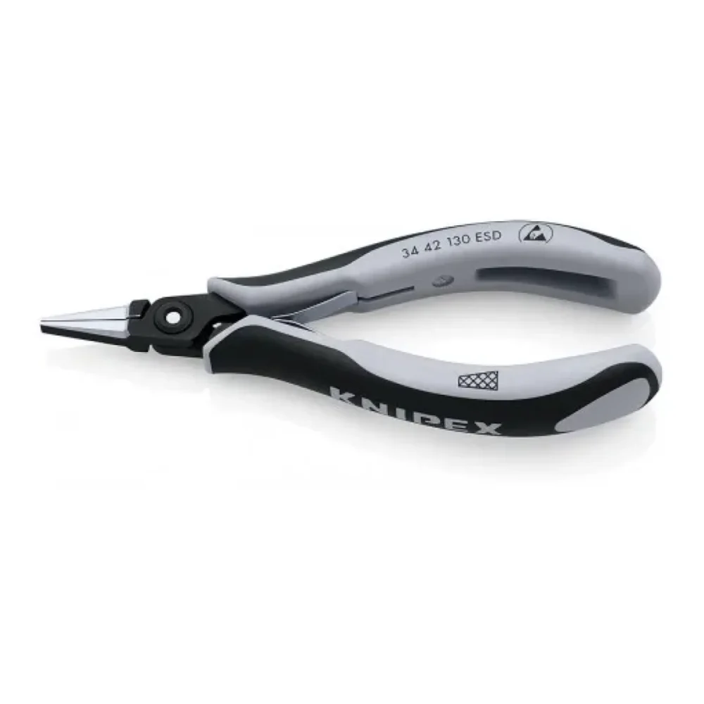 Прецизійні плоскогубці захватні для електроніки KNIPEX 34 42 130 ESD
