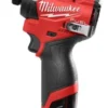 Шуруповерт ударний акумуляторний безщітковий 1/4'' HEX MILWAUKEE, M12 FID2-202Х, 170Нм (зарядний пристрій С12 С, 2 акумулятори М
