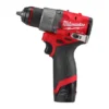 Дриль-шуруповерт акумуляторний безщітковий MILWAUKEE, M12 FDD2-0, 37/45Нм (каркас, кліпса для реміня, картонне пакування)