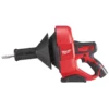 Машина прочистна акумуляторна MILWAUKEE, M12 BDC6-0C, трос 6м, (каркас, відро)