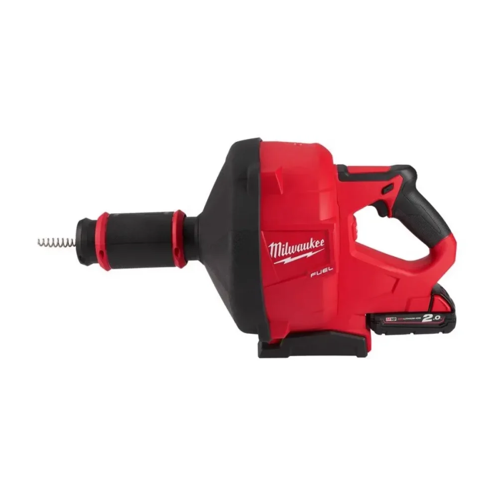 Машина прочистна акумуляторна безщіткова MILWAUKEE, M18 FDCPF10-201C, трос 10м (зарядний пристрій М12-18 С, 1 акумулятор М18 В2