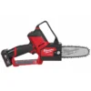Пила ланцюгова акумуляторна безщітков MILWAUKEE, M12 FHS-602X, шина 15см (зарядний пристрій С12 С, 2 акумулятори М12 В6 6Аг, чох