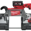 Пила стрічкова акумуляторна MILWAUKEE, M18 CBS125-502C (зарядний пристрій М12-18 FC, 2 акумулятори М18 В5 5Аг, кейс)
