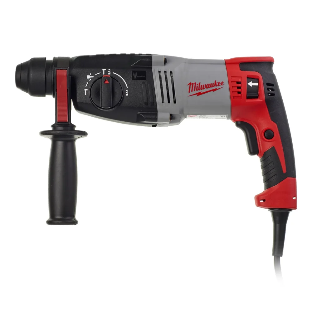 Перфоратор SDS-PLUS MILWAUKEE, PH 28, 820Вт, 3,4Дж (3 режими) (бічна рукоять, обмежувач глибини, кейс)