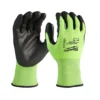 Рукавиці робочі сигнальні Hi-Vis MILWAUKEE, з опором порізам 3/C рівня, розмір 8/M