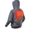 Куртка (толстовка) з електропідігрівом акумуляторна MILWAUKEE, M12 HH GREY3-0 (XL), сіра