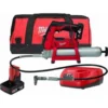 Шприц для змащування акумуляторний MILWAUKEE, M12 GG-401B (зарядний пристрій, 1 акумулятор М12 В4 4Ач, алюмінієва туба, сумка)