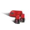 Енергокомплект Li-Ion MILWAUKEE, M12 NRG-202 (зарядний пристрій С12, 2 акумулятори В2 2Аг, картонне пакуванння)