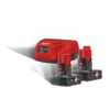 Енергокомплект Li-Ion MILWAUKEE, M12 NRG-402 (зарядний.пристрій С12 С, 2 акумулятори М12 В4 4Аг, картонне пакуванння)