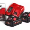 Енергокомплект Li-Ion MILWAUKEE, M18 HNRG-302 (зарядний пристрій M12-18FC, 2 акумулятори М18 HВ3 3Аг, картонне пакування) + акум