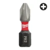 Біта SHOCKWAVE MILWAUKEE, PH2, 25мм, (25шт), пластикова коробка