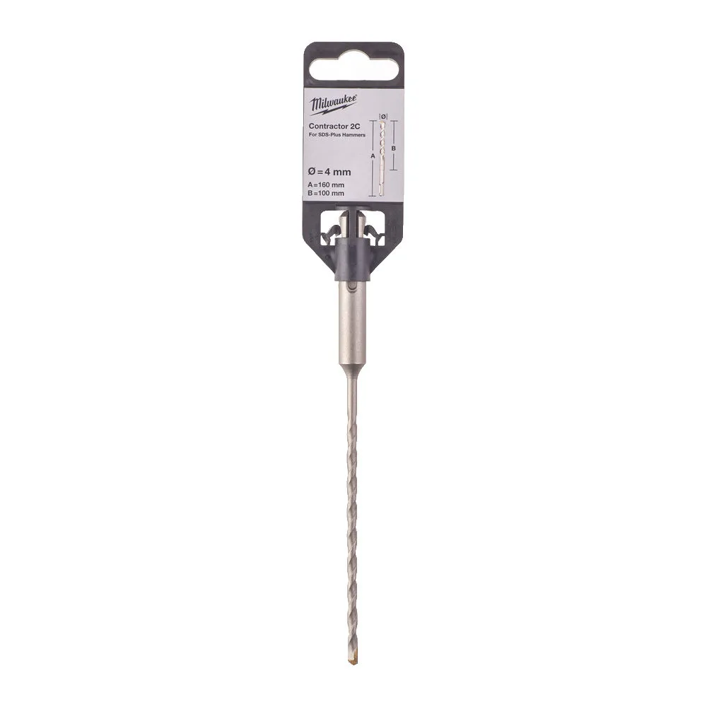 Бур SDS-PLUS Contractor MILWAUKEE діаметр 4x160х100мм