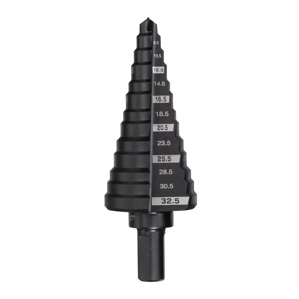 Свердло ступінчасте Step Drill MILWAUKEE, під різьбу М6-М32мм з кроком 2мм