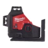 Нівелір 3D лазерний акумуляторний MILWAUKEE, M12 3PL-0C (360 градусів, зелений промінь) (каркас, аксесуари, кейс)