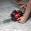 Нівелір 3D лазерний акумуляторний MILWAUKEE, M12 3PL-0C (360 градусів, зелений промінь) (каркас, аксесуари, кейс)