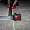 Нівелір 3D лазерний акумуляторний MILWAUKEE, M12 3PL-0C (360 градусів, зелений промінь) (каркас, аксесуари, кейс)