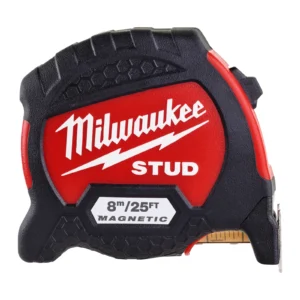 Рулетка магнітна STUD MILWAUKEE GEN II, 8м/25фт (33мм), (заміна на 4932498766)