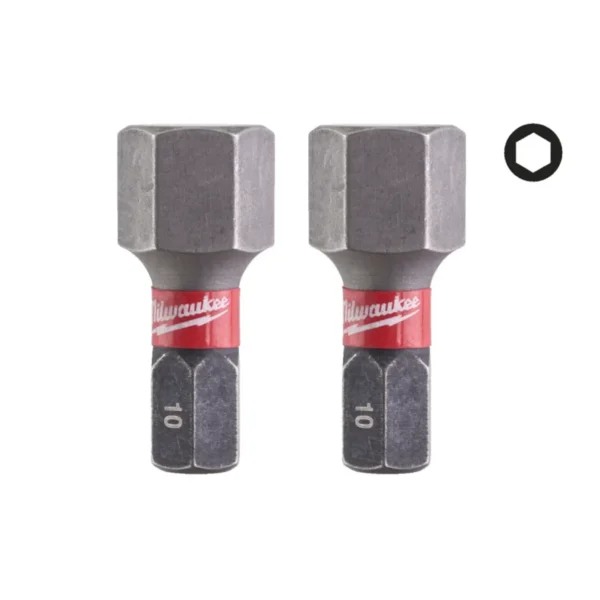 Біта SHOCKWAVE MILWAUKEE, Hex10, 25мм, (2шт) (заміна на 4932500384)