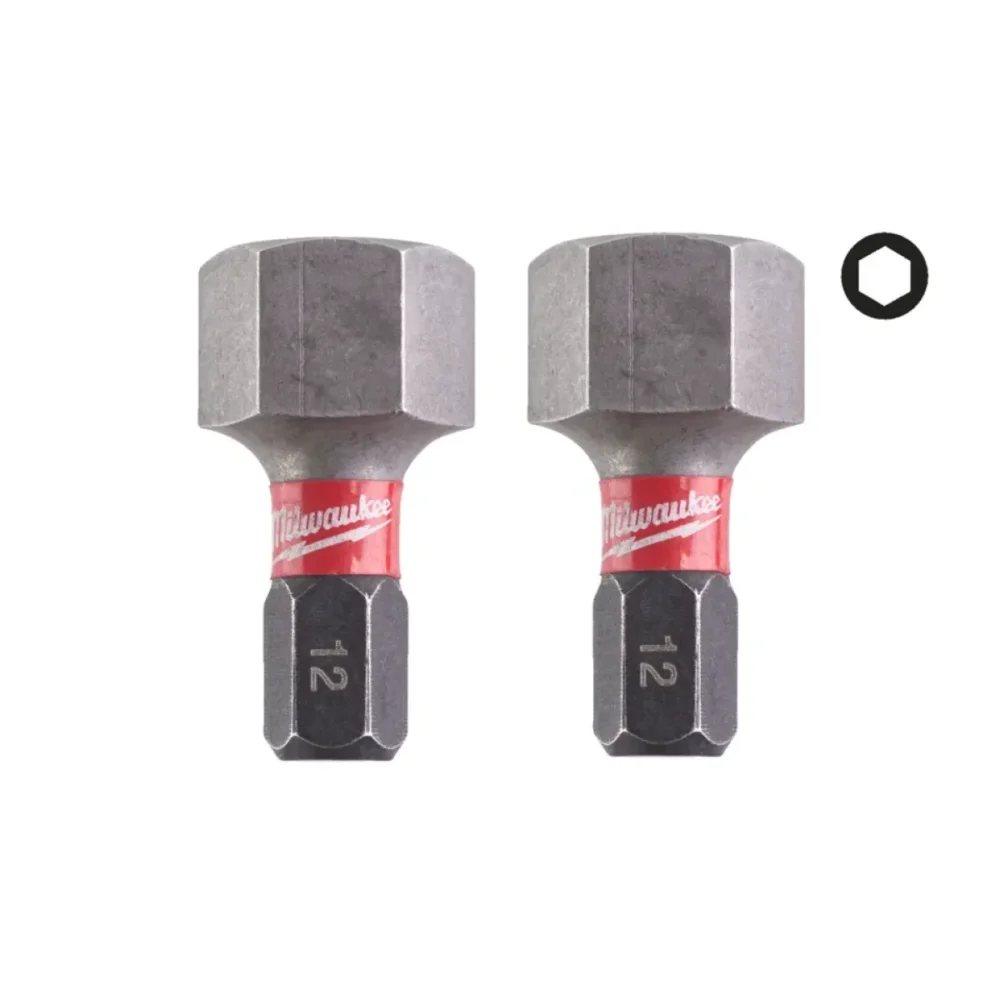 Біта SHOCKWAVE MILWAUKEE, Hex12, 25мм, (2шт) (заміна 4932500385)