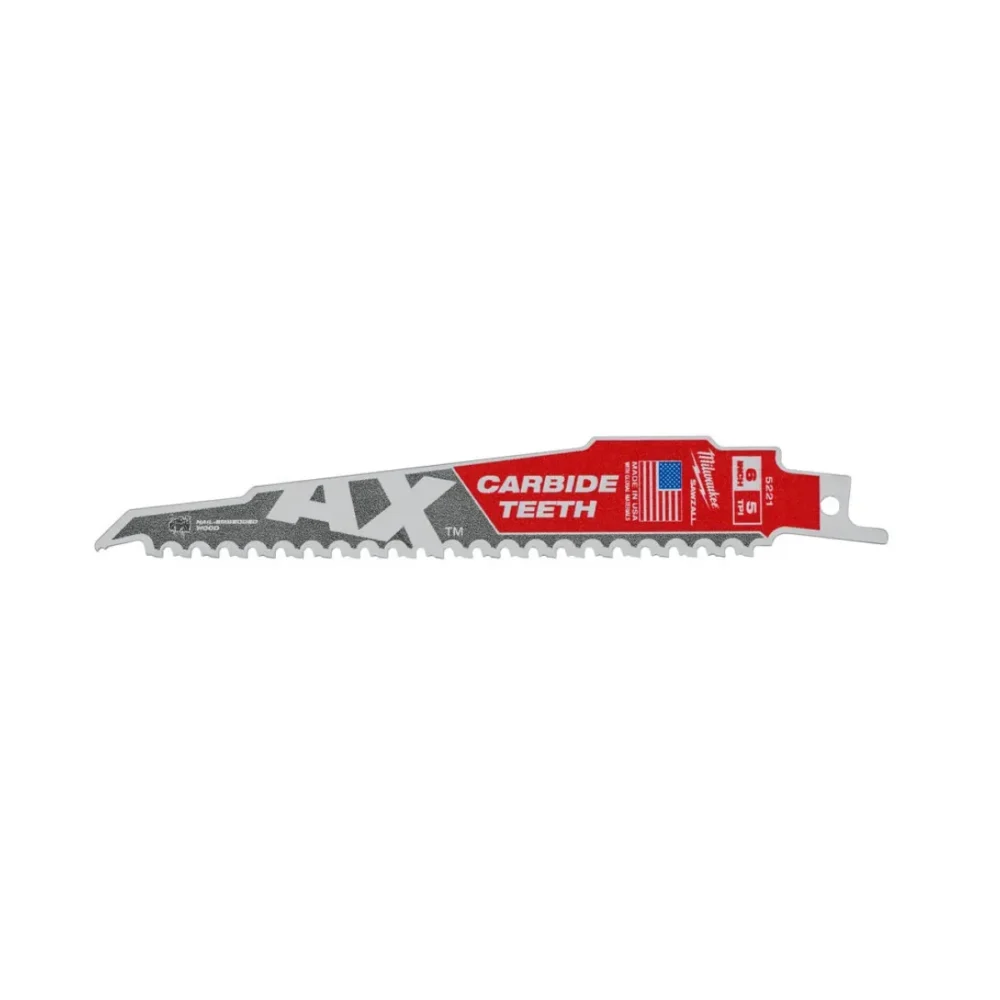 Полотно для шабельних пил TCT AX FANG TIP MILWAUKEE, 150х5мм, (деревина з цвяхами) (заміна 48475221)