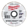 Диск алмазний Speedcross STEELHEAD 125 MILWAUKEE, діаметр 125мм, (метал, нержавійка)