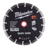 Диск алмазний MILWAUKEE DUH 230, діаметр 230мм (залізобетон, цегла)