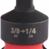 Перехідник ударний для головок ShW MILWAUKEE с квадрата 3/8" на 1/4'' квадрат