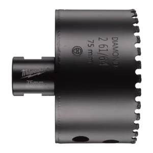 Коронка алмазна Diamond Max MILWAUKEE M14, діаметр 75мм (сухе свердління)