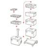 Органайзер QBRICK SYSTEM ONE ORGANIZER XL 2.0 RED ULTRA HD CUSTOM (585x385x131мм) (5901238256212)