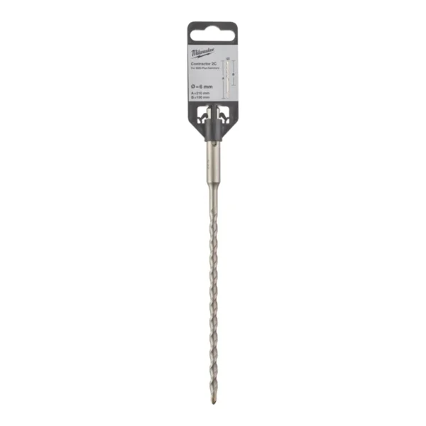 Бур SDS-PLUS Contractor MILWAUKEE діаметр 6×210х150мм