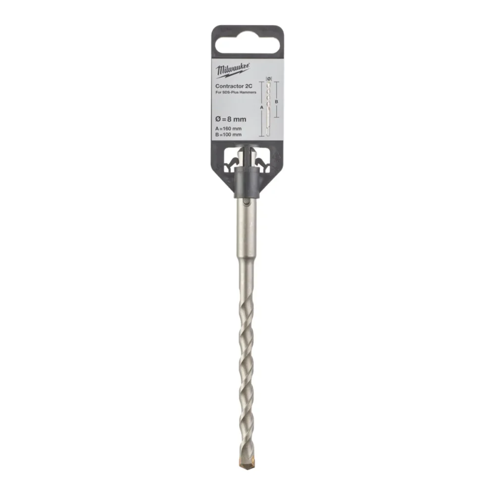 Бур SDS-PLUS Contractor MILWAUKEE діаметр 8x160х100мм