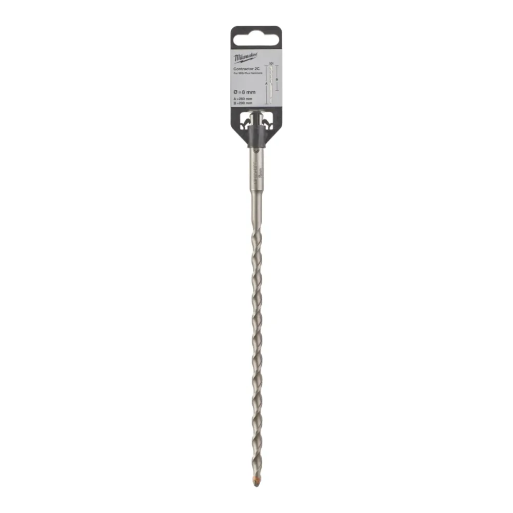 Бур SDS-PLUS Contractor MILWAUKEE діаметр 8x260х200мм