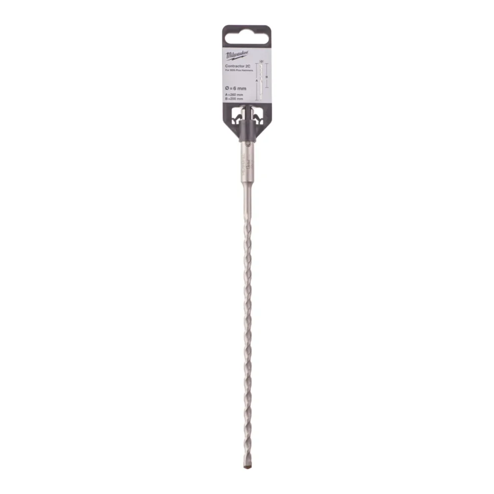 Бур SDS-PLUS Contractor MILWAUKEE діаметр 6x260х200мм