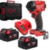 Шуруповерт ударний акумуляторний безщітковий MILWAUKEE, M18 FID3-502X, 226Нм (зарядний пристрій M12-18 FC, 2 акумулятори М18 В5