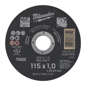 Диск відрізний по металу MILWAUKEE, SCS 41/115x1, діаметр 125мм NEW