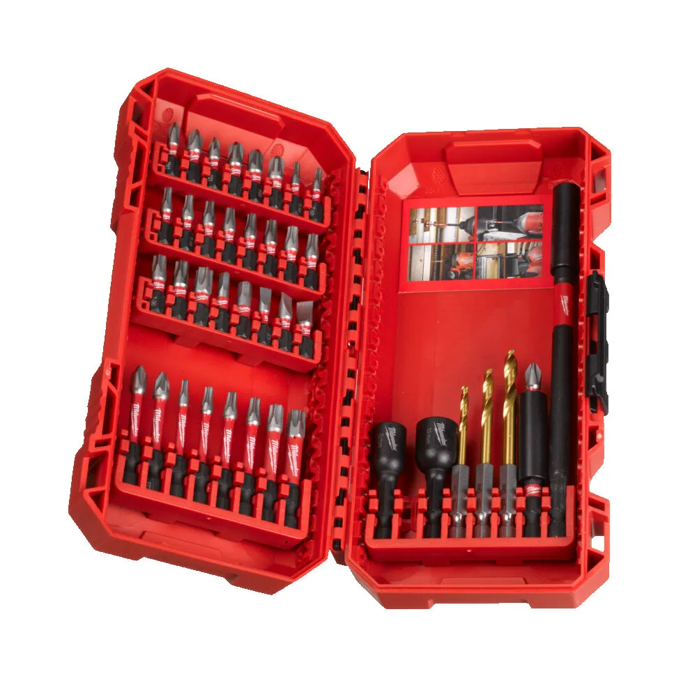 Набір біт SHOCKWAVE PACKOUT MILWAUKEE, (40шт) пластиковий кейс
