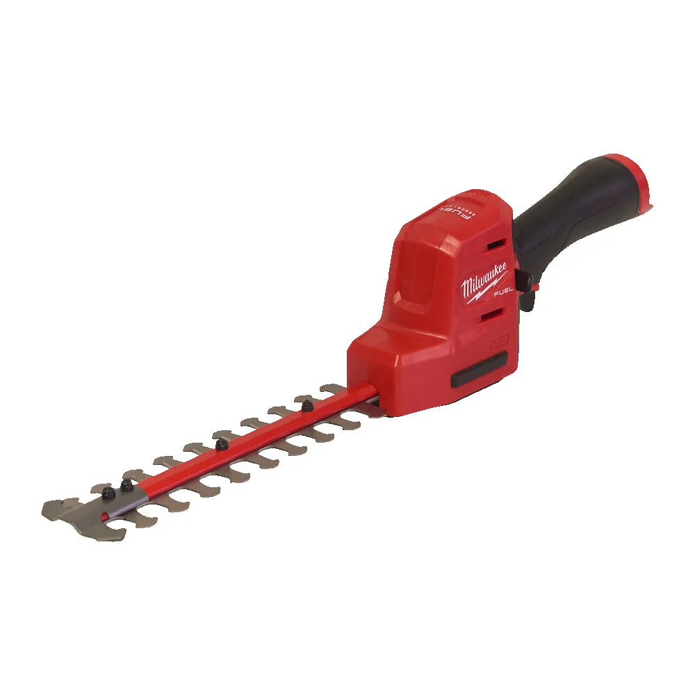 Кущоріз акумуляторний безщітковий MILWAUKEE, M12 FHT20-0, лезо 20см (каркас, картонне пакування)