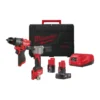 Набір з 2х інструментів акумуляторних безщіткових MILWAUKEE, M12 FPP2D2-422X (зарядний пристрій С12, 1 х М12 В2 2Аг, 1 х М12 В4