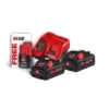 Енергокомплект Li-Ion MILWAUKEE, M18 HNRG-302 (зарядний пристрій M12-18FC, 2 акумулятори М18 HВ3 3Аг, картонне пакування) + акум