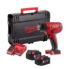 Термоповітродувка акумуляторна MILWAUKEE, M18 BHG-502C (зарядний пристрій M12-18 FC, 2 акумулятори М18 В5 5Аг, аксесуари, кейс)