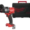 Дриль-шуруповерт акумуляторний безщітковий MILWAUKEE, M18 FDD3-0X,158Нм (каркас, кліпса для ременя, бічна ручка, HD кейс)