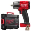 Гайковерт акумуляторний безщітковий 1/2'' MILWAUKEE, M18 FMTIW2F12-0Х, 881Нм, з кільцем (каркас, кліпса для реміня, HDкейс)