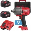 Гайковерт акумуляторний безщітковий 3/4'' MILWAUKEE, M18 ONEFHIWF34-502X, 2034Нм, з кільцем (зарядний пристрій M12-18 FC, 2 акум