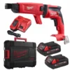 Шуруповерт для гіпсокартону акумуляторний безщітковий MILWAUKEE, M18 FSGC-202X, 13Нм (зарядний пристрій M12-18 FC, 2 акумулятори