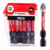 Біта SHOCKWAVE MILWAUKEE, PZ2, 50мм, (10шт), пластикова коробка