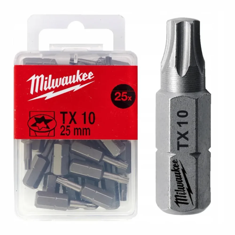 Біта SHOCKWAVE MILWAUKEE, TX10, 25мм, (25шт)