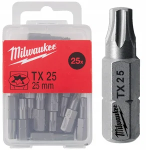 Біта MILWAUKEE, TX30, 25мм, (25шт), пластикова коробка