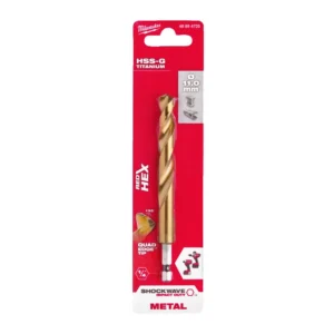 Свердло по металу RedHEX SHOCKWAVE HSS-TiN MILWAUKEE, діаметр 11,0х125х80мм