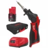 Паяльник акумуляторний MILWAUKEE, M12 SI-201C (зарядний пристрій С12 С, 1 акумулятор М12 В2 2Аг, жало, кейс)